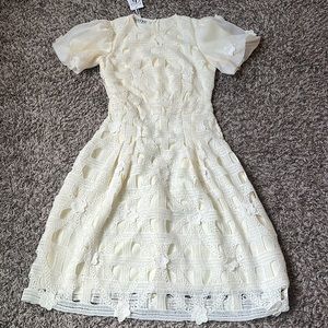 Designed floral lace dress